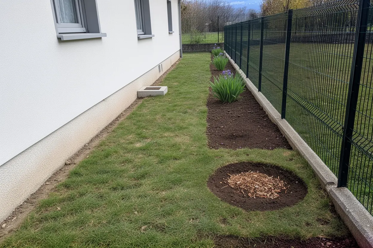 Passage dégagé après dessouchage à Seyssinet-Pariset