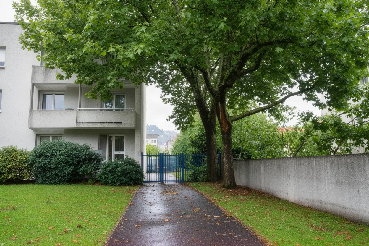 Arbre sécurisé après taille contrôlée à Grenoble